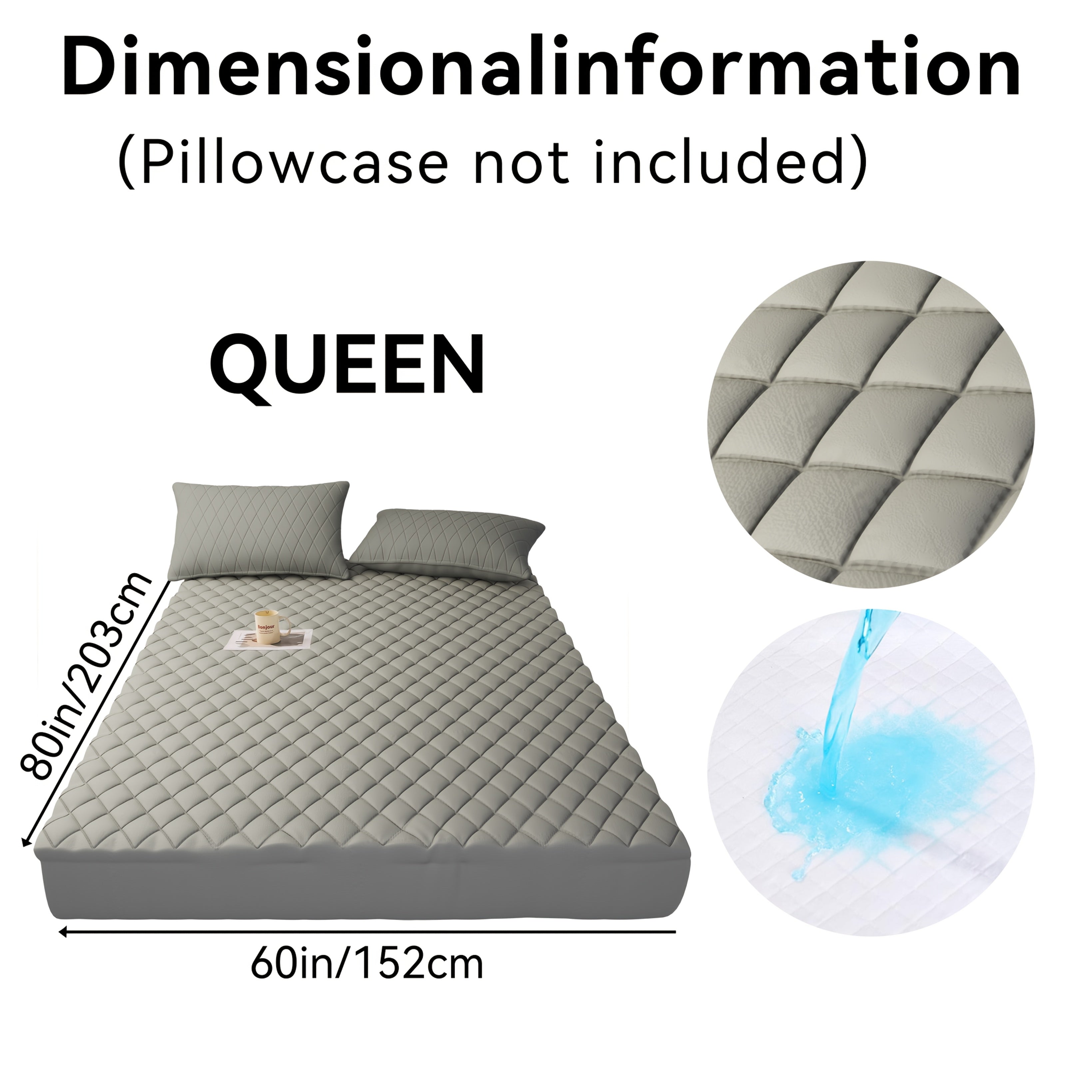 1pc Waterproof Non-Slip Kids & Children Mattress Protector, Solid Color Quilted Bed Cover with 9-15 Inches Deep Pocket, Effective Barrier & Breathable Bedding, Ideal for Bedroom, Guest Room And Hotel, Available In Random Colors (No Pillowcases)