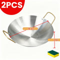 Cooking Pot Sick Wok Pan Stainless Steel Frying Pots And Pans Cookware Kitchen Accessories Frying Pan