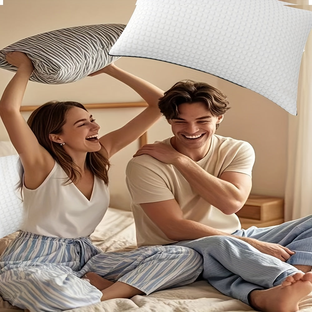 4/2Pack Cooling Hollow Fiber PillowsMulti-Family Use | 3D Airflow Technology | Hotel-Grade Breathable SupportUltra-Soft Fiber Fill | Side & Back Sleeper ApprovedEaster Gifts for Mom | All-Season Comfort | Linen White | 20x30 Inches
