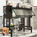 Multi-Layer Dish Drying Rack for Kitchen Countertops, Designed to Keep Dishes Dust-Free And Organized, Suitable for Household Utensils, in Black