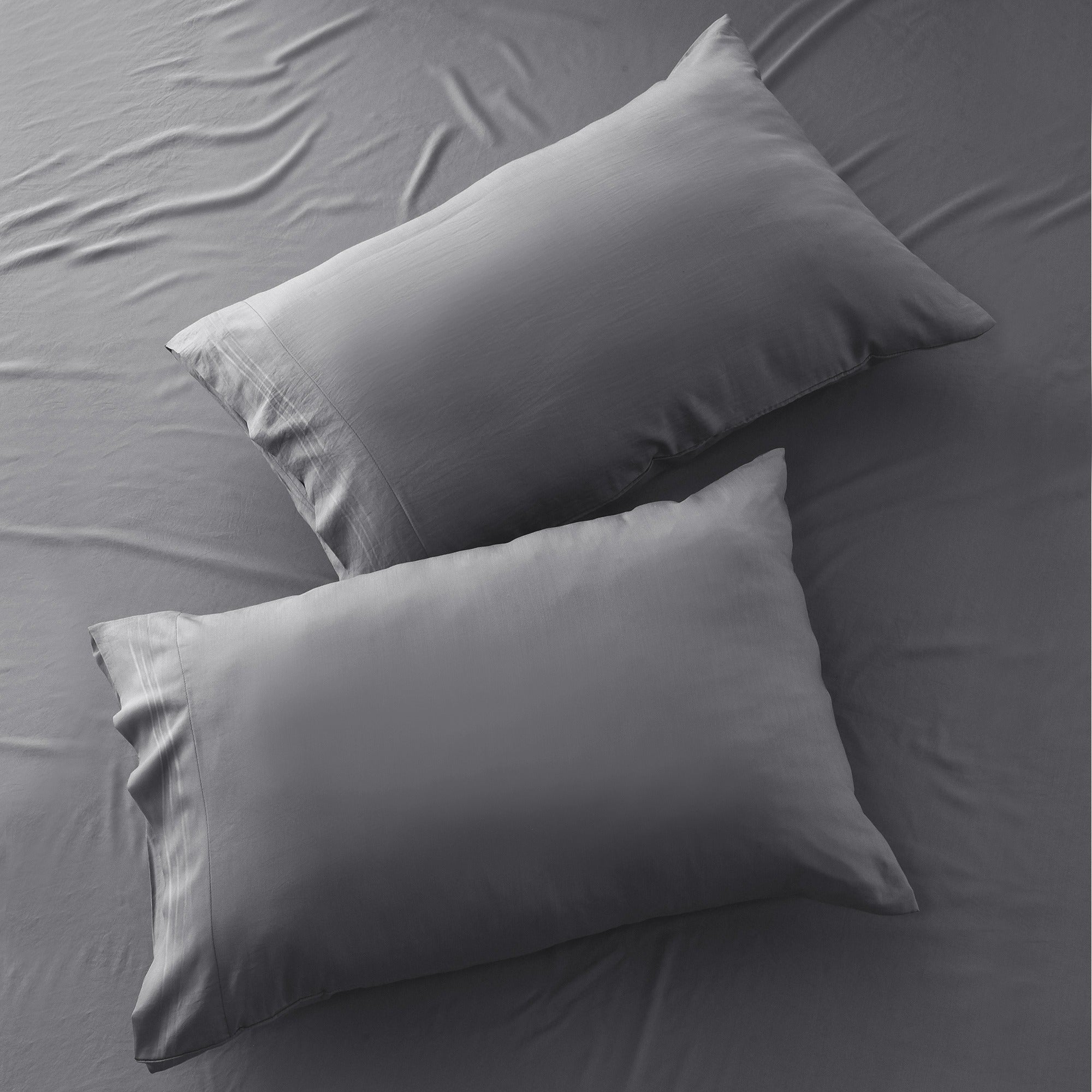 Lux Decor 4 Pieces Solid Bedsheets - 1800 Series Stylish Comfy Bedding Sheet Set - Hotel Luxury Skin Friendly Cooling Sheets & Embroidered Pillowcases Without Filler - Classic Collection With 16 Inches Deep Pocket Room decor - Shrinkage & Fade Resistant
