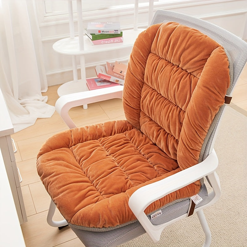 1pc, Thick And Comfortable Seat Cushion, Office Chair Cushion, Lumbar Support And Backrest Cushion for Long Sitting, Living Room Home Decoration