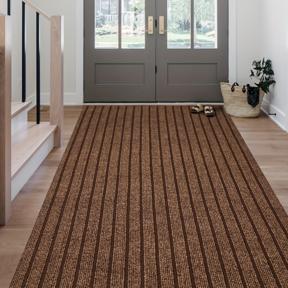 1pc (1800G/Square Meter) Runner Carpet with Rubber Backing, Kitchen Rugs And Mats, Non-Slip Laundry Room Carpet, Washable Indoor And Outdoor Carpet, Area Rug Mat for Entryways, Balcony