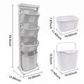 Laundry Hamper, Modern Upgrade 3/4 Tier Laundry Basket with Wheels, Large Capacity Laundry Basket, Movable By Layer Classification, Home Storage, Suitable for Laundry Room, Bathroom Decor And Accessories, Laundry Organizers And Storage