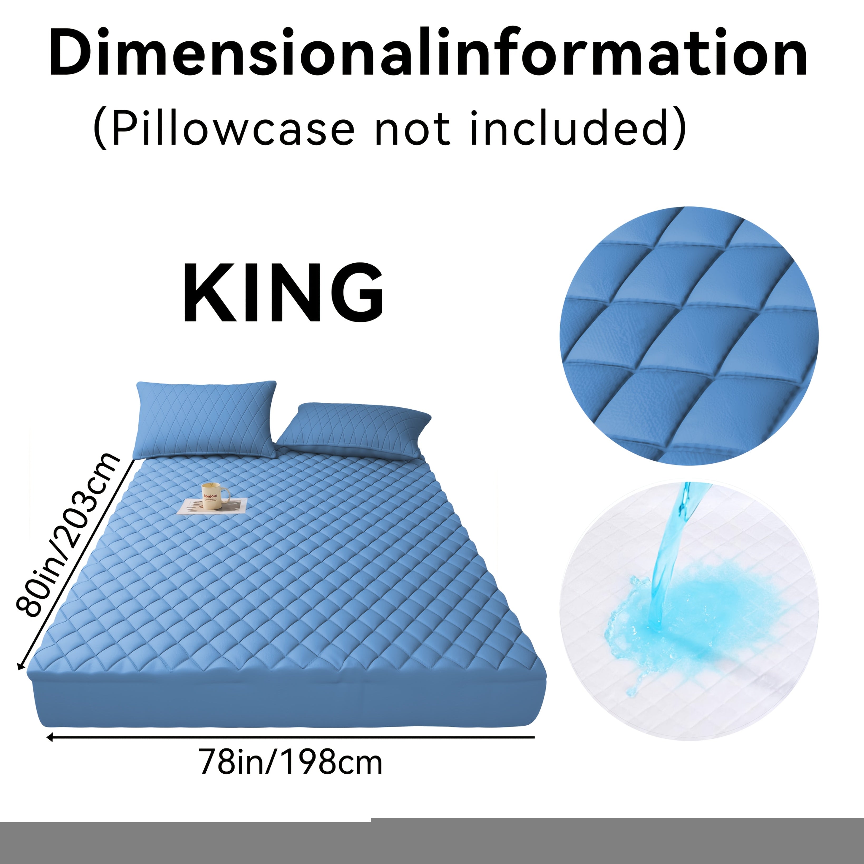 1pc Waterproof Non-Slip Kids & Children Mattress Protector, Solid Color Quilted Bed Cover with 9-15 Inches Deep Pocket, Effective Barrier & Breathable Bedding, Ideal for Bedroom, Guest Room And Hotel, Available In Random Colors (No Pillowcases)
