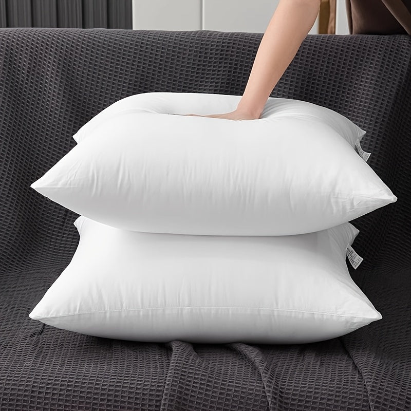 1/2/4 Pack Hypoallergenic New Fiber Cushion Filling Inserts, White Square Pillow Inserts For Sofa, Bed And Patio. Ideal For Bedroom, Office, Kitchen, Living Room Decor, Outdoor Camping And Spring & Summer Use. Perfect Mother'S Day Gift.