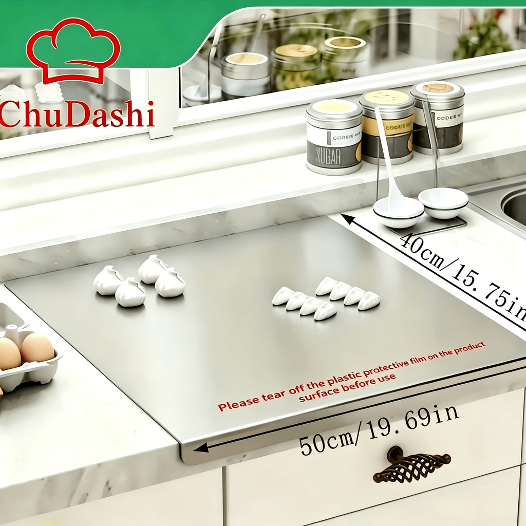 304 Stainless Steel Cutting Board, Household Meat Cutting Board, Kitchen Scroll Knife Board, Kitchenware Supplies