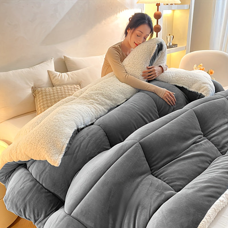 1pc Soft And Warm Orthopui Faux Fleece Blanket, Multi-Purpose Solid Color Blanket for Sofa, Couch, Office Bed, Camping Trip, Fall Cozy Gift Blanket for All Seasons