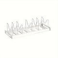 1pc Adjustable Multi-Purpose Pot Organizer Rack for Kitchen Cabinet – Expandable Pots And Pans Organizer with Adjustable Dividers – Home Kitchen Additions for Easy Storage And Organization