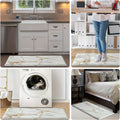 Kitchen Mat, 1/2 Inch Thick Kitchen Rugs And Mats Cushioned Kitchen Floor Mat Non-Slip Kitchen Mats for Standing Desk Office Sink 17.3"X39", White