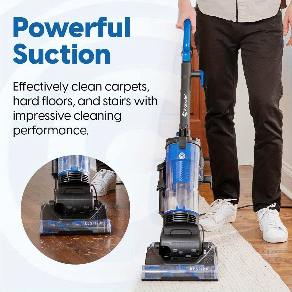 Vacmaster Bagless Upright Vacuum Cleaner 1150W with Large Dust Cup Capacity, Efficient Filtration System & 17ft Cord for Carpet, Hard Floor And Pet Hair