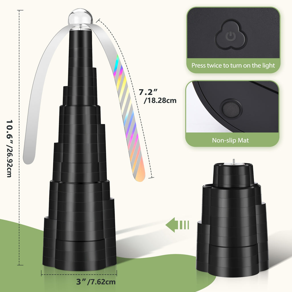 Table Fly Fans, Outdoor Table Fly Fan, Indoor And Outdoor Fly Repellent to Keep Flies Away, Portable Tabletop Fly Spinner for Home Gatherings And Picnics (Set Of 4), For Outdoor Camping Road Trips