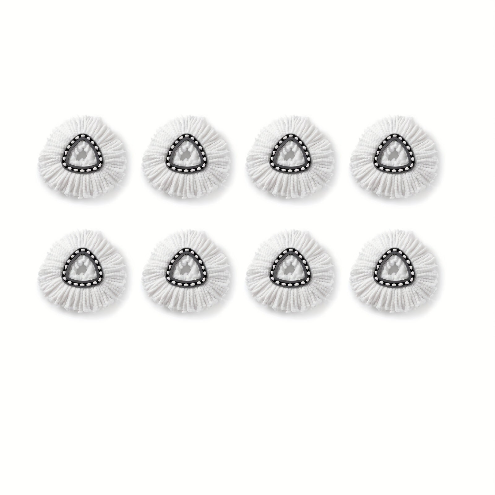 4/8 Pack Spin Mop Replacement Head 360° Microfiber Mops Refills Easy Cleaning Round Shape Standard Size