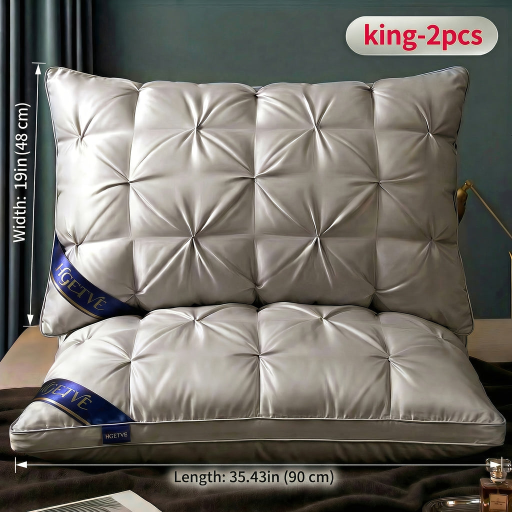 Buy One, Get One Free!2pcs Hotel-quality Pillows, Deep Sleep Neck Support Pillow, Low-allergen Polyester Coverings, Highly Fluffy, Cool And Breathable In Summer, Cooling Pillow, Queen/ King Size, Optional Random Colour, Gifts Of High Quality