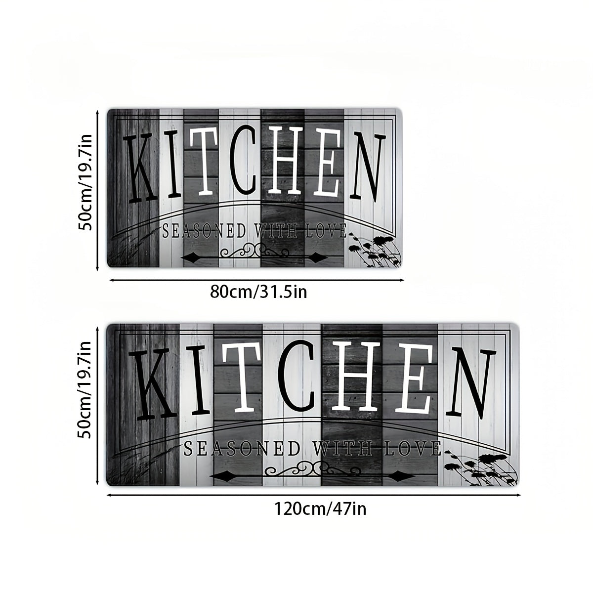 High-Quality Printed Absorbent Kitchen Mat - Made From Slip-resistant, Durable Material; Ideal for Kitchen Door Mats, Hallway Mats, Entryway Decor, Modern Kitchen Mats, Laundry Room Mats, And Kitchen Carpet Mats