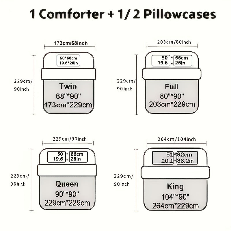 Two/Three Pcs Solid Color Large And Extra-Large Bed Sheet Sets Soft Comfortable And Fiber Filled Lightweight Fabric Breathable Quilt Easy to Take Care of Equipped with Quilt And Pillowcases 1 Quilt, 1/2 Pillowcases, for Bedroom, Random Color