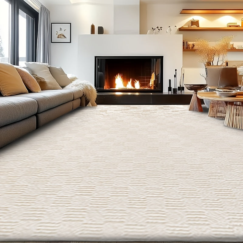 8X10 Feet Luxury Large Rug for Living Room, Fuzzy Plush Large Area Rug, Fluffy Modern Shag Non-Slip Soft Furry Carpet for Bedroom Study Room Teens Dorm Home Decor Christmas Gift