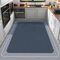 Letter Absorbent Floor Mat, Anti-Slip, Fully Laid Kitchen Floor Mat, Foot Mat, Quick-Drying Diatomaceous Mud Super Large Anti-Fall Floor Mat