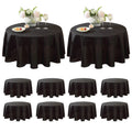 10 Pack Round Tablecloth, Round Premium Tablecloth, Polyester Fabric Washable Tablecloth for Home, Party, Wedding or Restaurant Use.