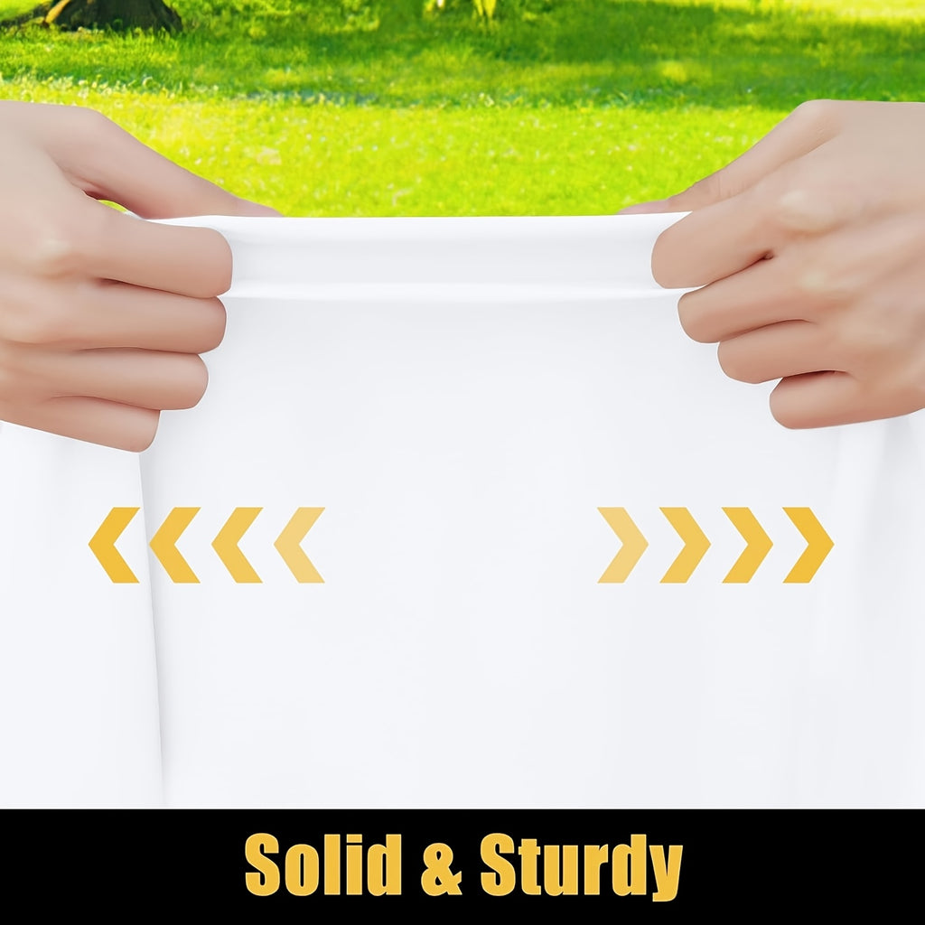 3/6/9/12pcs Stretchable Table Covers 6Ft Washable Elastic Polyester Rectangle Tablecloth Protector For Camping Indoor & Outdoor Parties Picnics Weddings Graduations Valentine'S Day Spandex Blend Easy To Clean