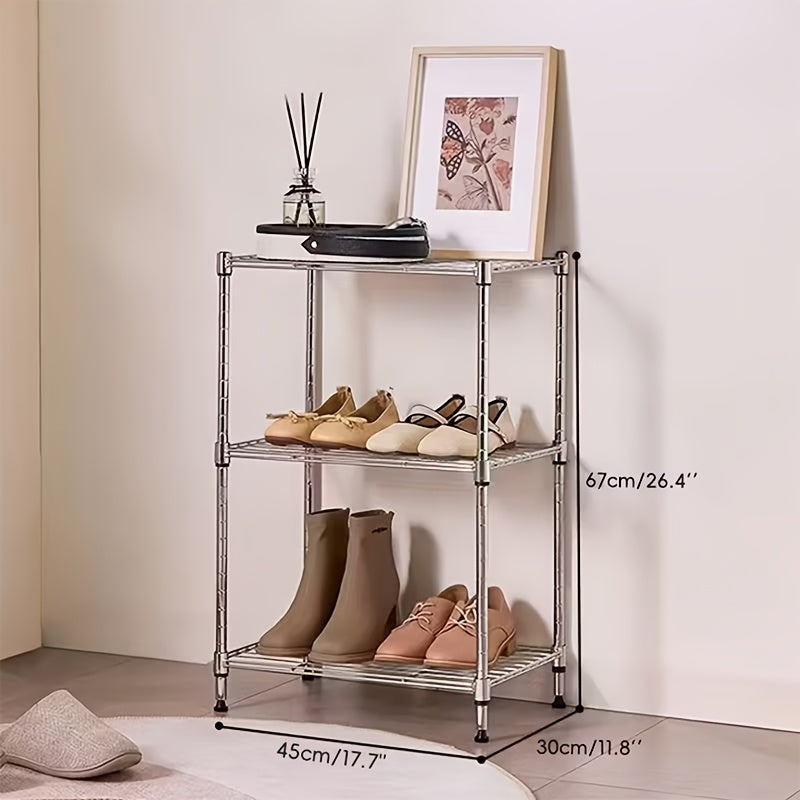 MZG 2000/1600/1000 Lbs 5/4/3 Tier Storage Shelving Steel Heavy Duty Multi-Tier Utility Shelving Unit Steel Organizer Wire Rack For Home, Kitchen, Office, Garage Standing Baker'S Racks, Room Decor Shoe Hat Organizer Bathroom Accessory Dresser Laundry