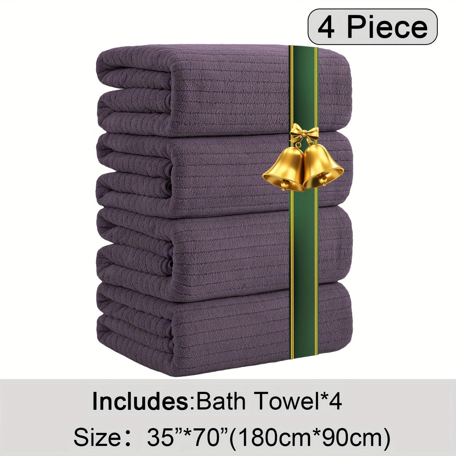 Oversized Bath Towels Set, Extra Large Towel Microfiber Soft XL Bath Sheet Super Absorbent Bathroom Towels Set Quick Dry Plus Size Shower Towels for Family Hotel, Wash Cloths