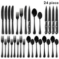 20/24/30/65pcs Stainless Steel Silverware Set, Flatware Set for Kitchen, Cutlery Set with Forks, Spoons, Knives, Serving Set, Modern Flatware Set Service for 4/4/6/12
