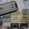 1+50pcs Vacuum Sealing Machine And Food Storage Bag Sealing Machine, Kitchen Small Tool, Mini Food Packaging Storage Heat Sealing Machine, with 50pcs Food Storage Bags, 2 Modes Suitable for Home Kitchen, Commercial Use, Christmas Gifts