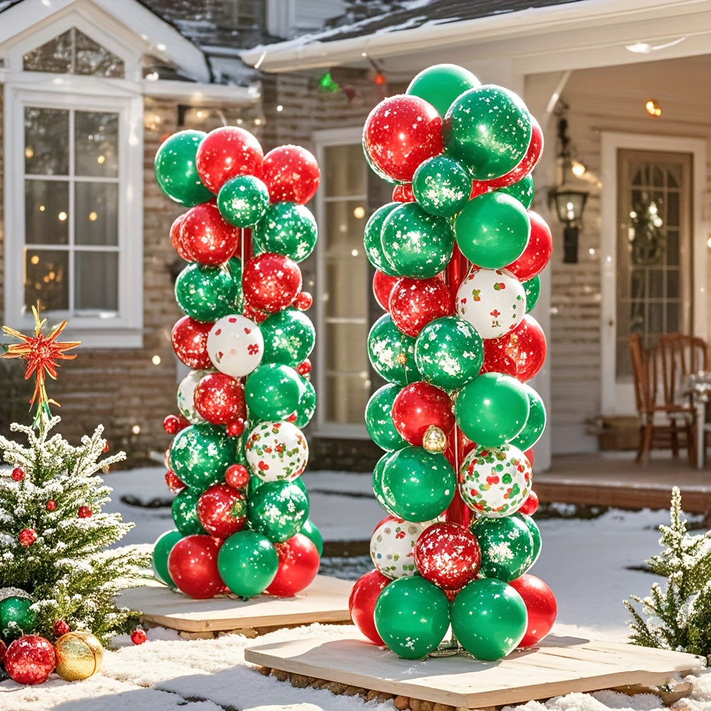 Balloon Column Stand Kit Set of 2, 7Ft Height Adjustable Balloon Arch Kit, Metal Telescopic Pillar Balloon Stand, Birthday Party, Graduation, Wedding Christmas Decorations for Halloween Halloween, Christmas