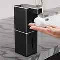 13.53Oz Rechargeable Bathroom Liquid Dispenser Touchless Automatic Foaming Hand Soap Bottle Kitchen Detergent Dispenser