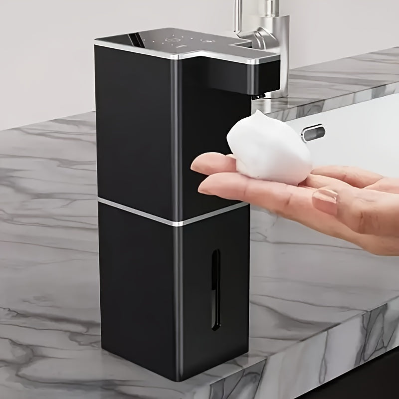 13.53Oz Rechargeable Bathroom Liquid Dispenser Touchless Automatic Foaming Hand Soap Bottle Kitchen Detergent Dispenser