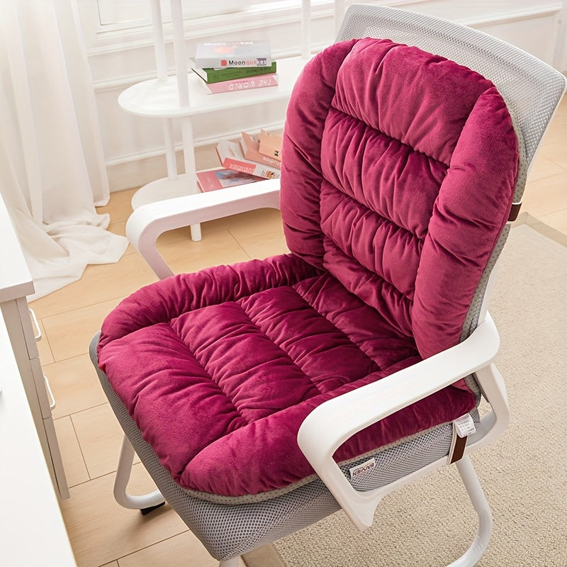 1pc, Thick And Comfortable Seat Cushion, Office Chair Cushion, Lumbar Support And Backrest Cushion for Long Sitting, Living Room Home Decoration