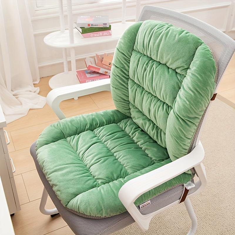 1pc, Thick And Comfortable Seat Cushion, Office Chair Cushion, Lumbar Support And Backrest Cushion for Long Sitting, Living Room Home Decoration