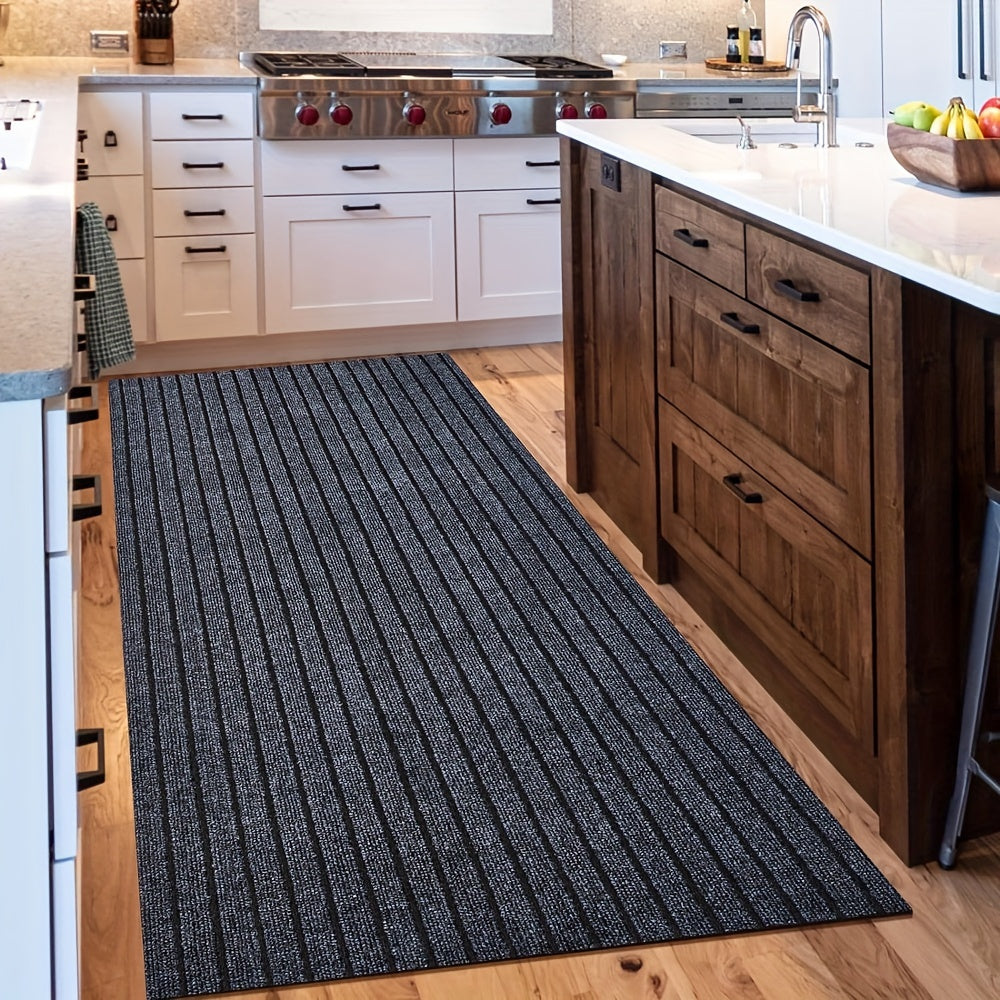 1pc (1800G/Square Meter) Runner Carpet with Rubber Backing, Kitchen Rugs And Mats, Non-Slip Laundry Room Carpet, Washable Indoor And Outdoor Carpet, Area Rug Mat for Entryways, Balcony