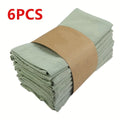 6/12pcs Easy Solid Color Pleated Texture Cloth Napkins | Suitable for Wedding Party Banquet Restaurant Kitchen, Square Shape, Red, Woven, Washable, Abrasion Resistant