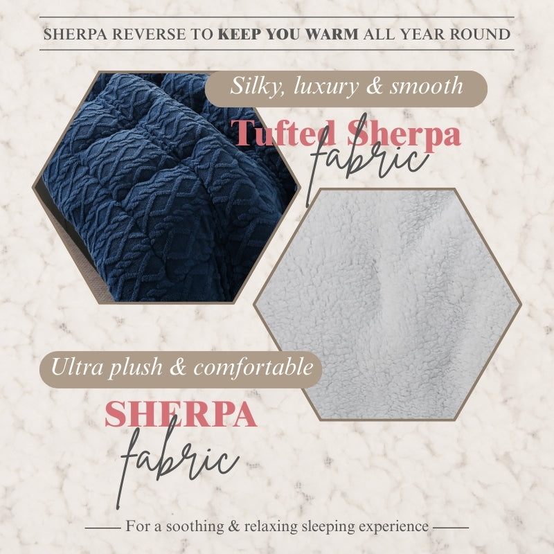 1pc Luxurious Plush Taffeta Comforter, Extra Thick And Soft Plush , Double-sided Thick, 500gsm Filling Heavy-Duty Extra Thick Warm For Autumn And Winter, Gift, Home Decor, Queen/King