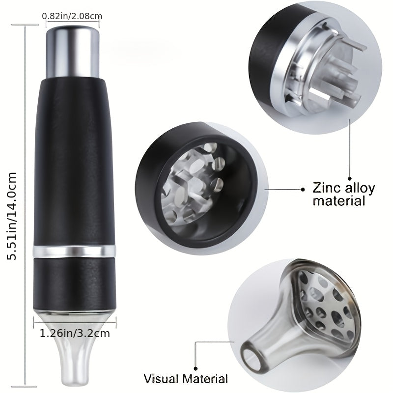 The Grinder Is Operated Manually And Does Not Require Electricity. The Durable Design Is Suitable for Spices, Herbs, Grains And Dry Foods - Silvery Or Black, A Kitchen Grinder Suitable for Spice Grinding, with A Modern Style