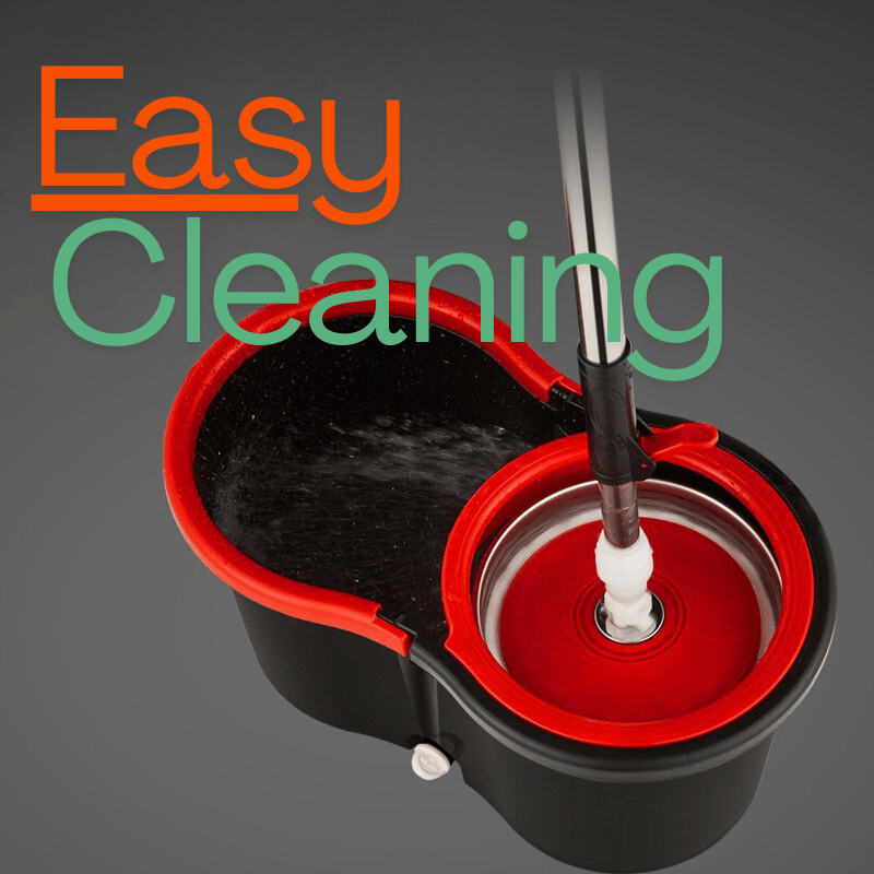360° Spin Mop and Bucke Set for Home, Wet Dust Mop for Floor Cleaning with 4 Mop Heads
