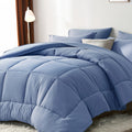 5/7pcs Luxurious Checkered Comforter Sets Queen-Breathable Comforter-Ultra-Soft Fluffy Fiber Filling, Warmth For All Seasons-Bed In A Bag With Comforter, Flat Sheet, Fitted Sheet, Pillowcases, And Pillowshams, Thick Comforter Set, Family Gift Set