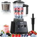 Professional Food Processor Blender, Smoothies Blender, Max.2400W Sorbet Blender And Grinder Combo 25000RPM Powerful Blenders Kitchen 68Oz 2 Containers Countertop Blenders Ice, Grinding, Milk Shake, Ice Slushie, Juice, Shake