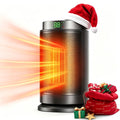 1500W/950W Ceramic Space Heater, Portable Electric Heater with Adjustable Thermostat, Heating Up to 200 Sq. Ft, 2S Rapid Heating, Compact Design, Overheat And Tip-Over Protection, for Indoor Use