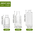 TOMNK 9/12/24/36/54pcs Bud Vase, Wedding Centerpieces For Tables, Mini Clear Bud Vases For Flowers, Small Flower Vases Suitable For Birthday Party, Anniversary, Wedding, Home Table Deco, Multiple Sizes, For Mother'S Day