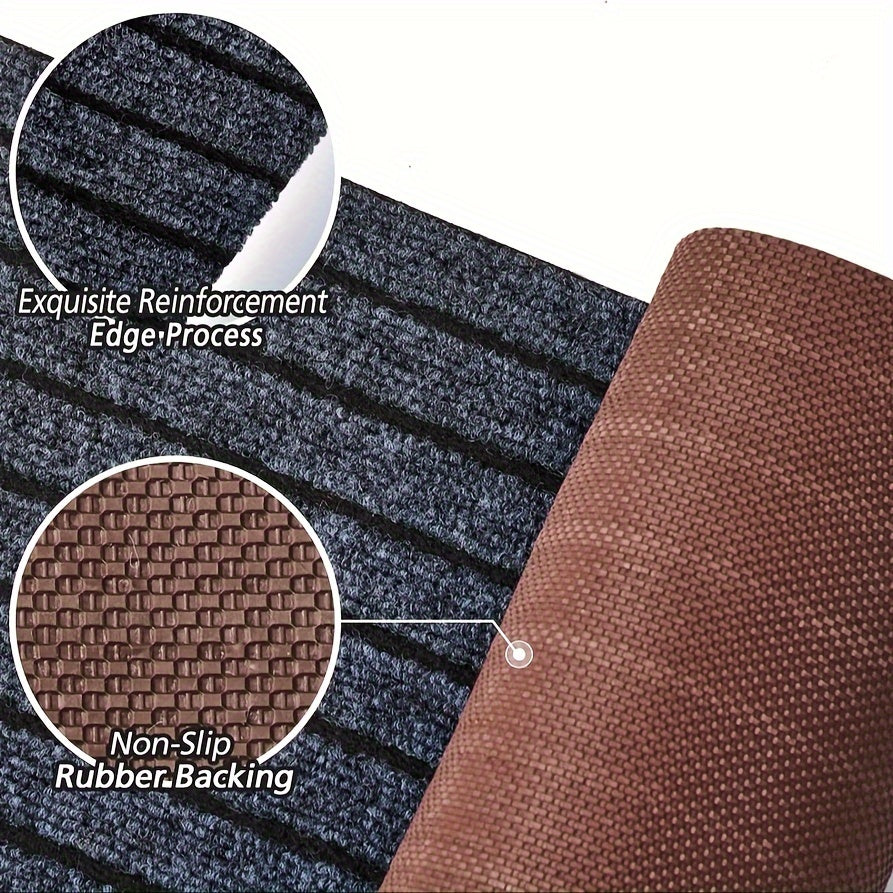 1pc (1800G/Square Meter) Runner Carpet with Rubber Backing, Kitchen Rugs And Mats, Non-Slip Laundry Room Carpet, Washable Indoor And Outdoor Carpet, Area Rug Mat for Entryways, Balcony