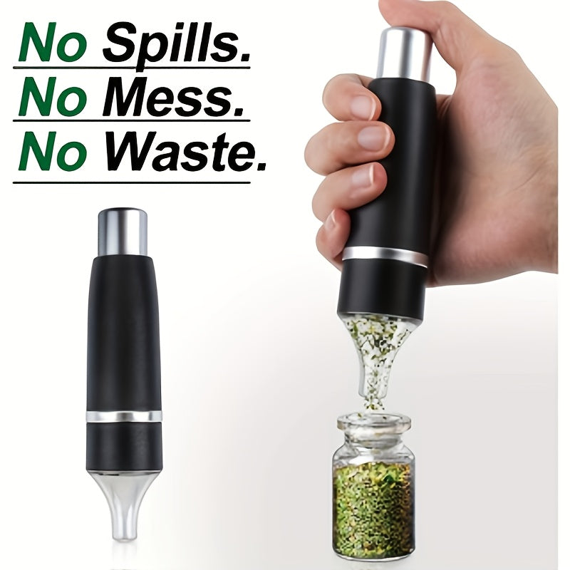 The Grinder Is Operated Manually And Does Not Require Electricity. The Durable Design Is Suitable for Spices, Herbs, Grains And Dry Foods - Silvery Or Black, A Kitchen Grinder Suitable for Spice Grinding, with A Modern Style
