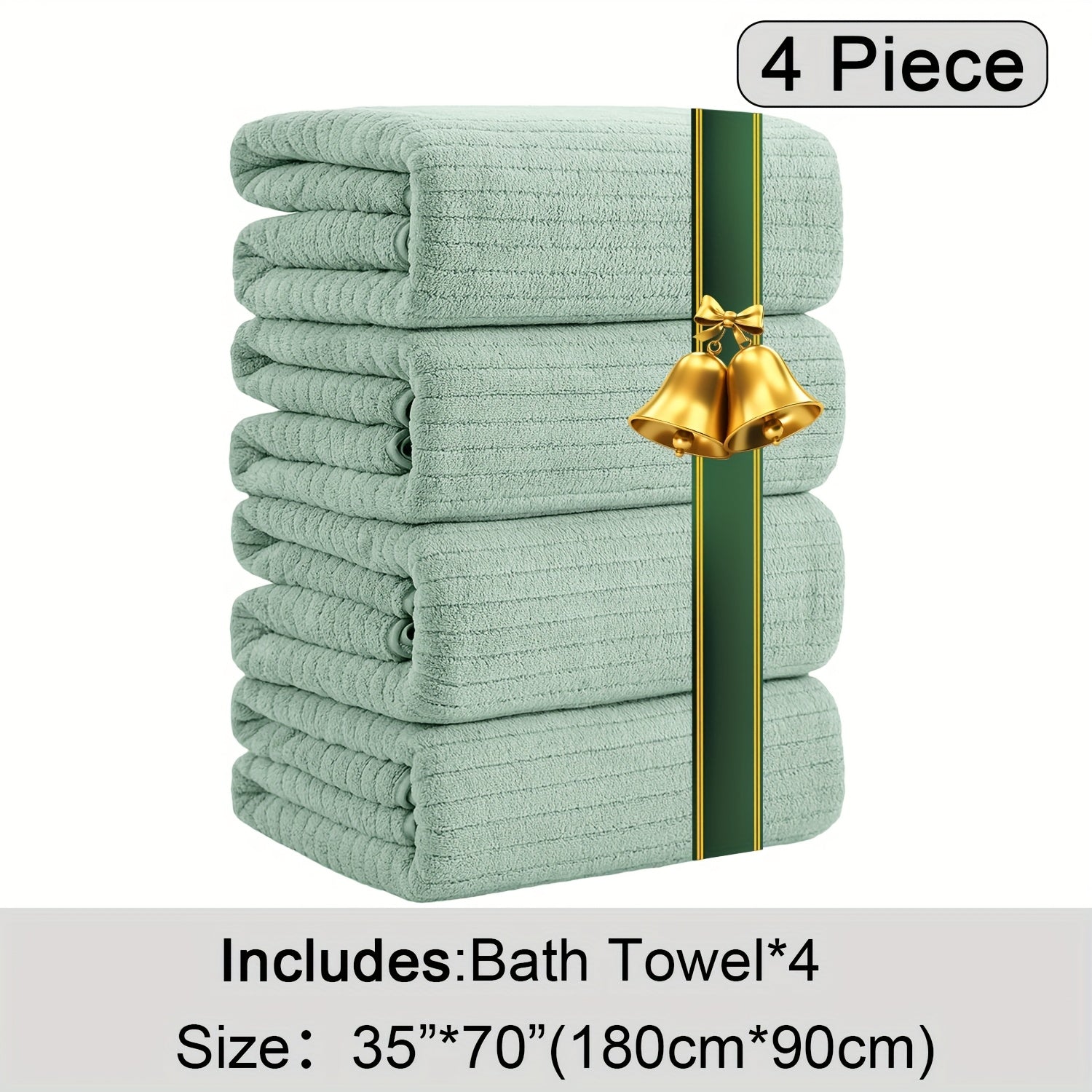 Oversized Bath Towels Set, Extra Large Towel Microfiber Soft XL Bath Sheet Super Absorbent Bathroom Towels Set Quick Dry Plus Size Shower Towels for Family Hotel, Wash Cloths