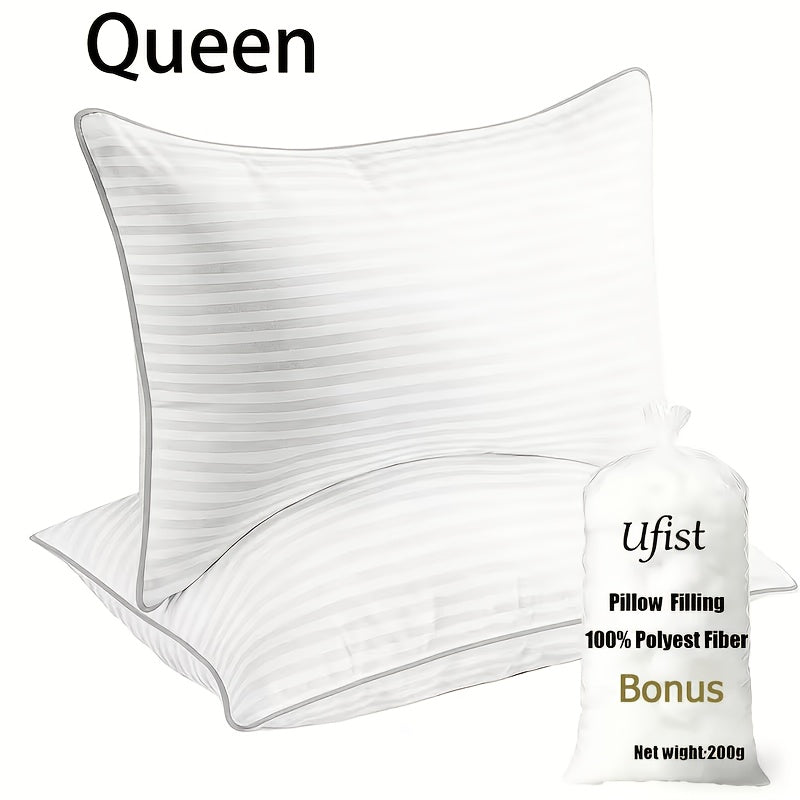 Bed Pillows for Sleeping-Queen Size Pillows Set of 2/ 4, Cooling Hotel Quality with Premium Soft Down Alternative Pillow for Neck Relief for Back, Stomach or Side Sleepers, Breathable, 20x30in