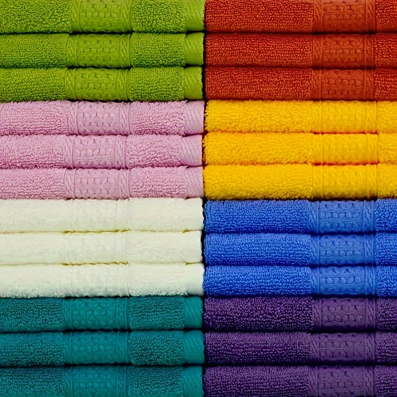 24 Sets Of Wash Cloths For Bathing, Soft Bathroom Washcloths Suitable For Body And Face, Hotel Travel Use, Can Wipe Hands, Washcloths Available In Various Colors, Batch Washcloths 13 X 13 Inches