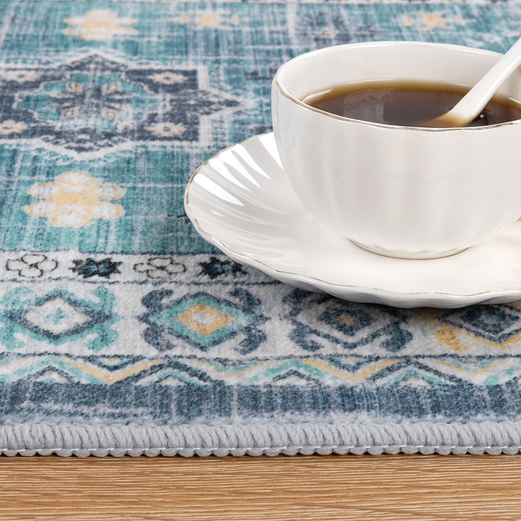 Boho Kitchen Mat Sets 3pcs with Runner Non Slip Kitchen Rugs and Mats Washable Kitchen Mats for Floor Thick Kitchen Floor Mat Mat Runner Rugs for Hallway Laundry Holiday Decor
