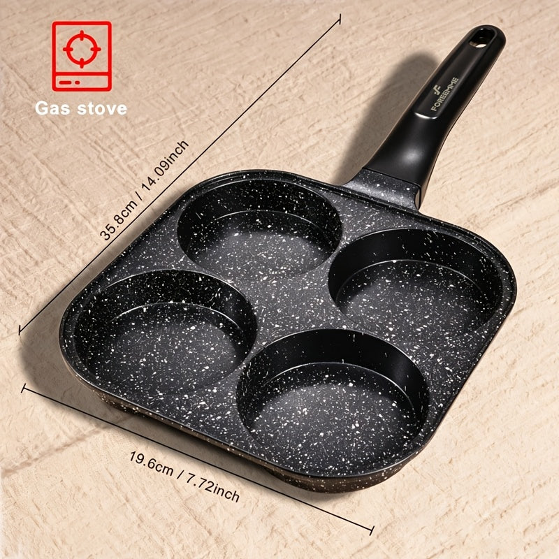 1pc Premium Omelet Pans Non-stick Breakfast Skillet for Eggs, Burgers And Omelettes - Heat-resistant Wooden Handle, Easy Food Release, Easy to Clean - Perfect for Home Kitchen Cooking