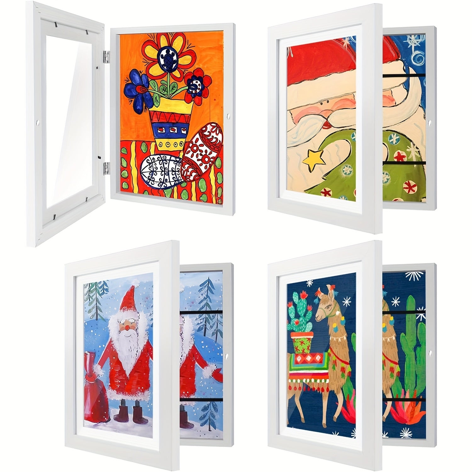 1/ 2/ 4/ 8 Pack Kids Artwork Frames Changeable, 8.5x11in Kids Art Frames Front Opening, Children Art Projects Kids Art Frames Picture Frames For Kids Drawing, Crafts, Photos, Holds 130pcs, Kids Christmas Gifts, Stocking Stuffers